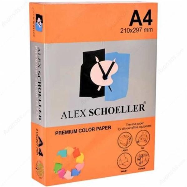 Alex Schoeller A4 Turuncu Fotokopi Kağıdı
